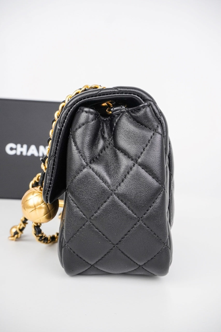 Chanel Classic Small Black Lambskin GHW