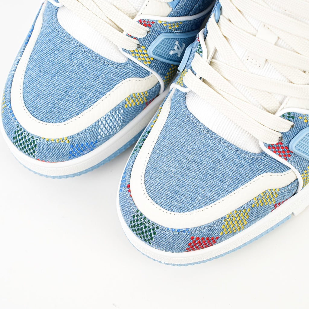 Louis Vuitton Trainer Sneaker Monogram Denim