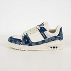 Louis Vuitton Trainer Sneaker Blue Damier Denim