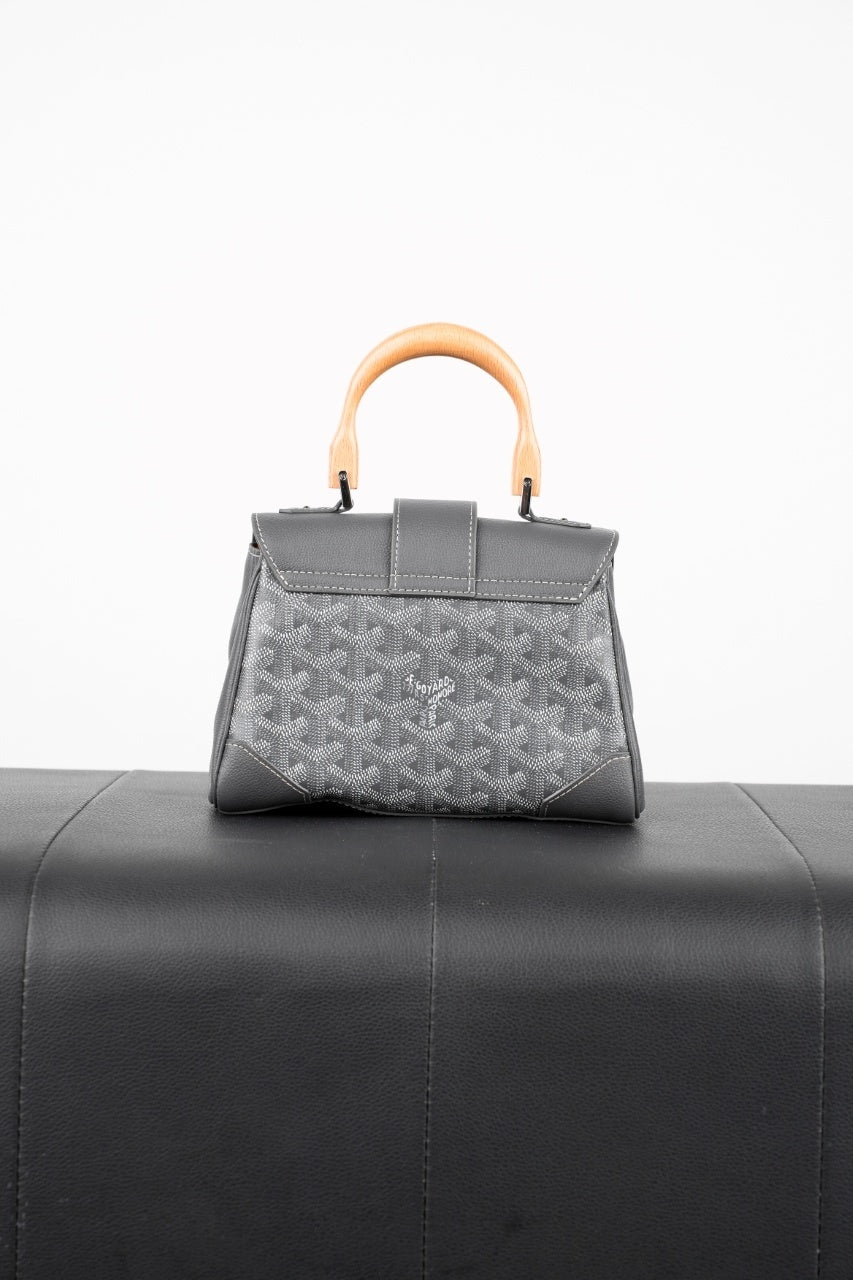 Goyard Mini Saigon Tote Bag (Grey)
